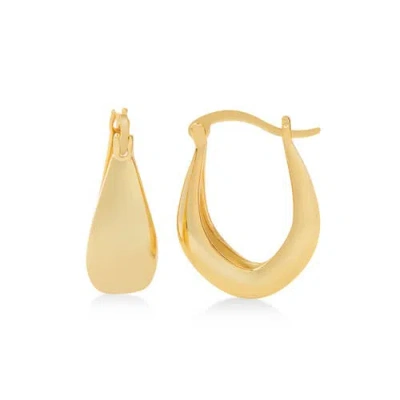 Allurez Gold Vermeil Sculptural Hoop Earrings