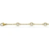 Allurez Lab Diamond Anklet Bracelet Bezel Set 14k In Gold