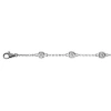 Allurez Lab Diamond Anklet Bracelet Bezel Set 14k In Silver