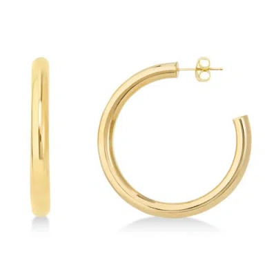 Allurez Large Open Hoop Earrings 14k In Gold