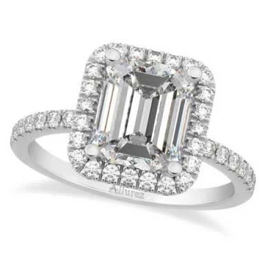 Allurez Moissanite & Diamond Engagement 14k In Silver