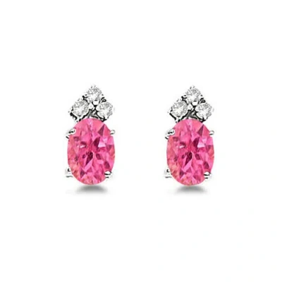 Allurez Oval  Stud Earrings 14k In Metallic