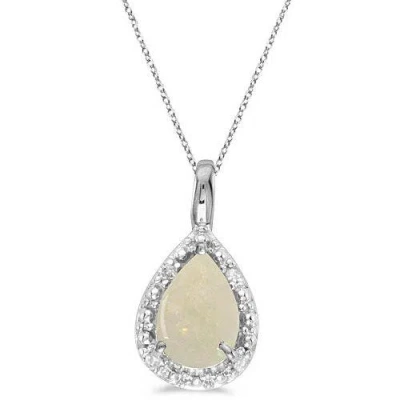 Allurez Pear Shaped Pendant Necklace In Multi