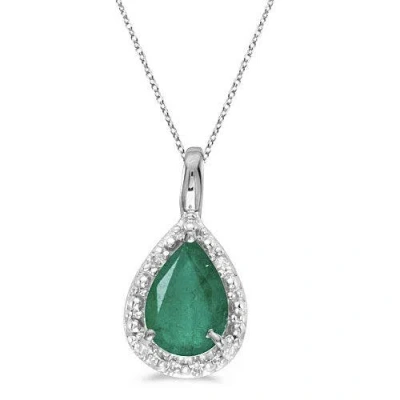 Allurez Pear Shaped Pendant Necklace In Orange