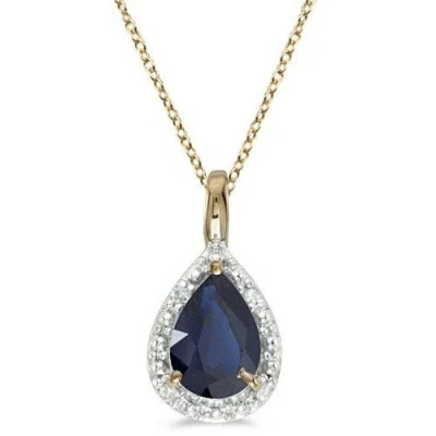 Allurez Pear Shaped Pendant Necklace In Pattern
