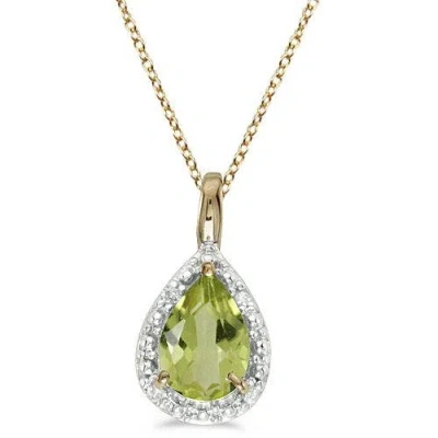 Allurez Pear Shaped Pendant Necklace In Red