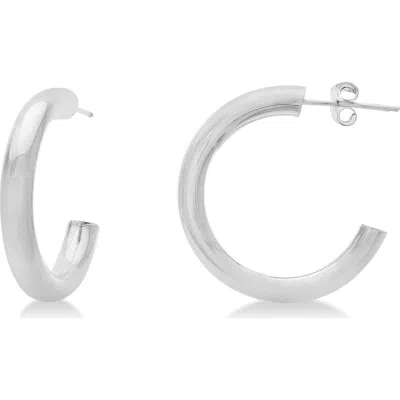 Allurez Small Open Hoop Earrings 14k In Metallic