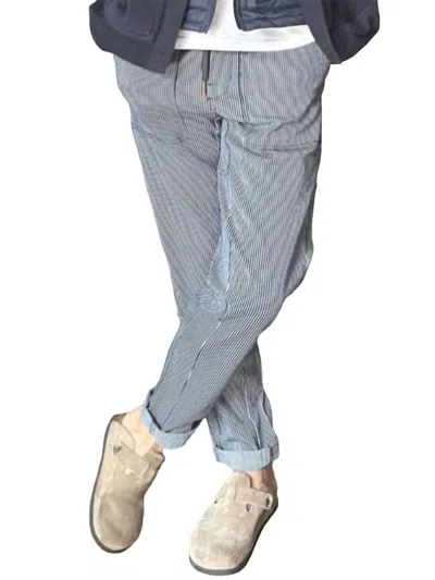 Allview Furlough Pant In Hickory Stripe In White