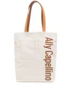 Ally Capellino Logo-print Tote Bag In Neutrals