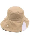 Ally Capellino Shade Stripe-print Bucket Hat In Brown