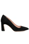 Ally Shoes Bold Block Heel Pump In Black