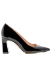 Ally Shoes Bold Block Heel Pump In Black