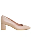 Ally Shoes Lower Block Heel Pump