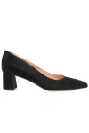 Ally Shoes Lower Block Heel Pump In Black