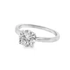 Allyanna Gifts Round Moissanite Ring In Silver In Silver