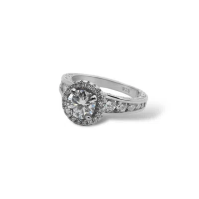 Allyanna Gifts Women's 1.2ct Moissanite Engagement Ring In Sterling Silver