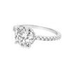 Allyanna Gifts Women's 2.0ct 8.0mm Moissanite Engagement Ring In Sterling Silver In Metallic