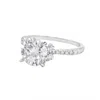 Allyanna Gifts Women's 2.0ct 8.0mm Moissanite Engagement Ring In Sterling Silver In Metallic