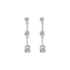 Allyanna Gifts Women's Cubic Zirconia Dangle Earrings In Sterling Silver In Silver