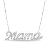 Allyanna Gifts Women's Cubic Zirconia "mama" Necklace In Silver In Silver