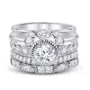 Allyanna Gifts Women's Melina Stacking Ring Set In Sterling Silver In Silver