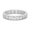 Allyanna Gifts Women's Moissanite Eternity Band Ring In Sterling Silver In Metallic