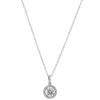 Allyanna Gifts Women's Moissanite Halo Necklace In Silver In Silver