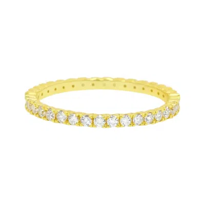 Allyanna Gifts Women's Moissanite Pave Band Ring In Gold In Silver