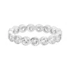 Allyanna Gifts Women's Sterling Silver Moissanite Eternity Band Ring In Silver