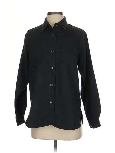 Pre-owned Allyson Whitmore Long Sleeve Blouse In Black