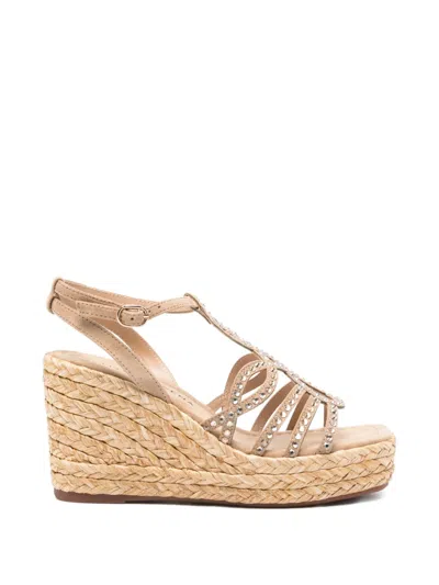 Alma En Pena Embellished Espadrilles In Neutral
