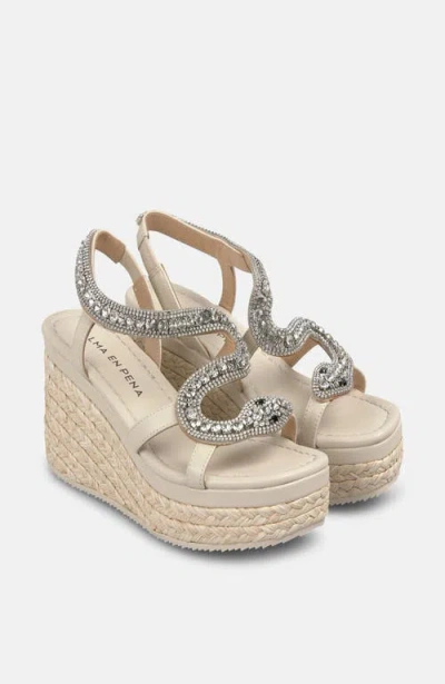 Alma En Pena Mid Wedge With Snake In Neutral