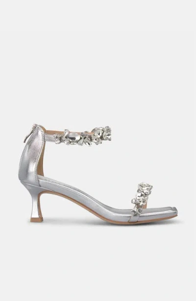 Alma En Pena Mini Heel Sandal In Silver