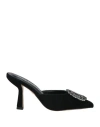 Alma En Pena . Woman Mules & Clogs Black Size 8 Leather In Black