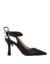 Alma En Pena . Woman Pumps Black Size 7 Textile Fibers