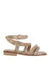 Alma En Pena . Woman Sandals Beige Size 5 Leather