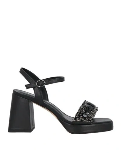 Alma En Pena . Woman Sandals Black Size 7 Leather