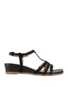 Alma En Pena . Woman Sandals Black Size 8 Leather In Black