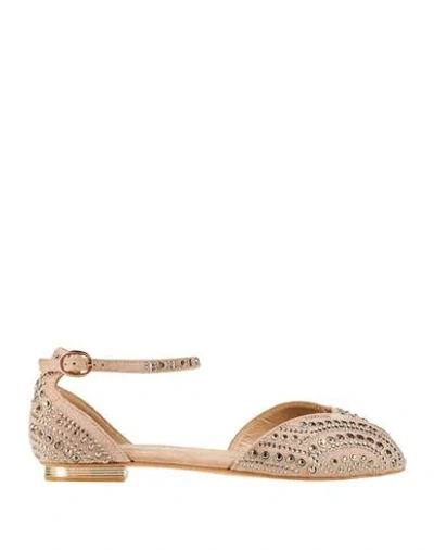 Alma En Pena . Woman Sandals Blush Size 6 Soft Leather In Pink