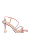 Alma En Pena . Woman Sandals Pink Size 8 Leather In Pink