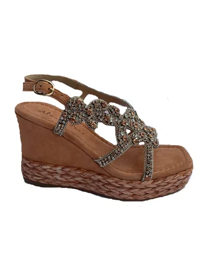 Alma En Pena Women's Malaquita Wedge Sandals In Tejus In Brown