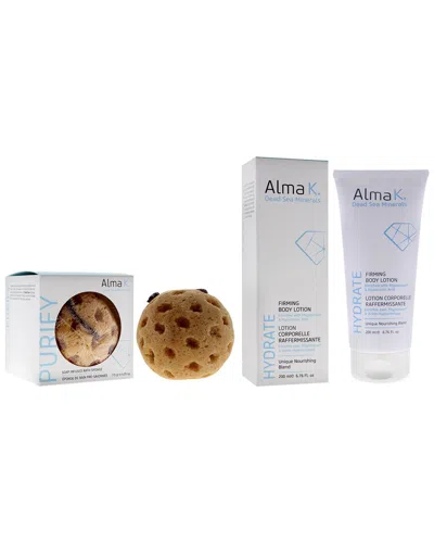 Alma K Women's Soap Infused Bath Sponge & Firming Body Lotion Kit
