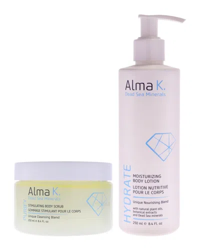 Alma K Women's Stimulating Body Scrub & Moisturizing Body Lotion