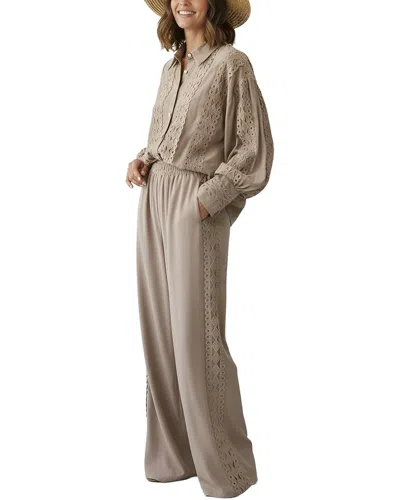 Alma King 2pc Shirt & Pant Set In Brown