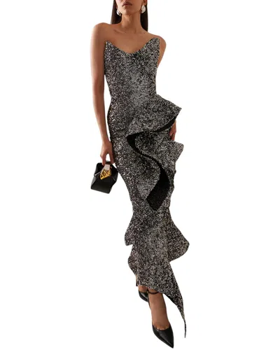 Alma King Maxi Dress In Gray