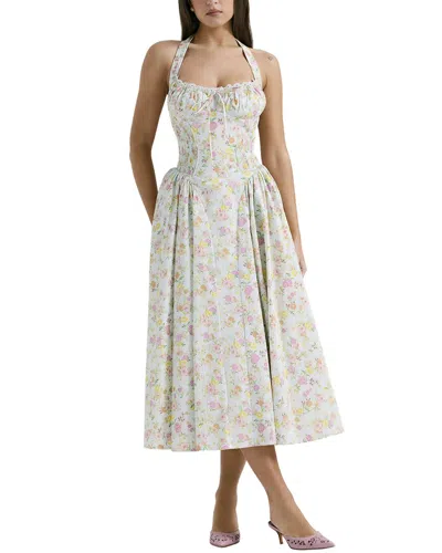 Alma King Midi Dress In White