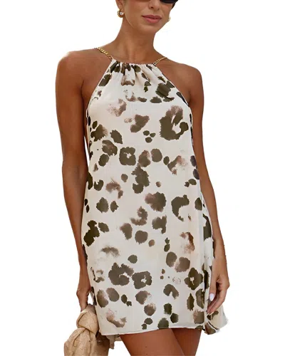 Alma King Sleeveless Mini Dress In Brown