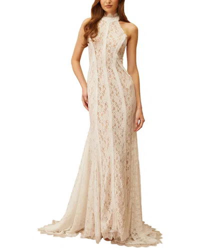 Alma King Solid Maxi Dress In Neutral