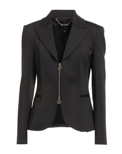 Alma Sanchez Woman Blazer Black Size 12 Polyester, Elastane