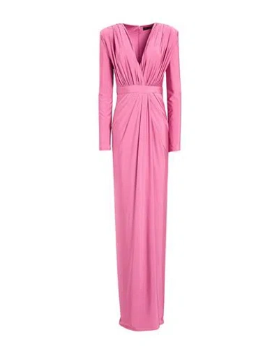 Alma Sanchez Woman Maxi Dress Antique Rose Size 6 Polyester, Elastane In Pink